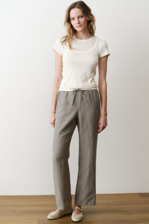 Linen Drawstring Pant